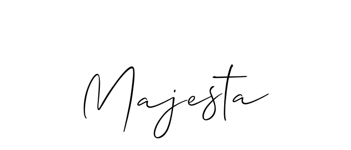 How to make Majesta signature? Allison_Script is a professional autograph style. Create handwritten signature for Majesta name. Majesta signature style 2 images and pictures png