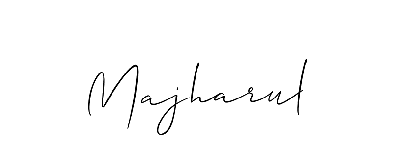 How to make Majharul name signature. Use Allison_Script style for creating short signs online. This is the latest handwritten sign. Majharul signature style 2 images and pictures png