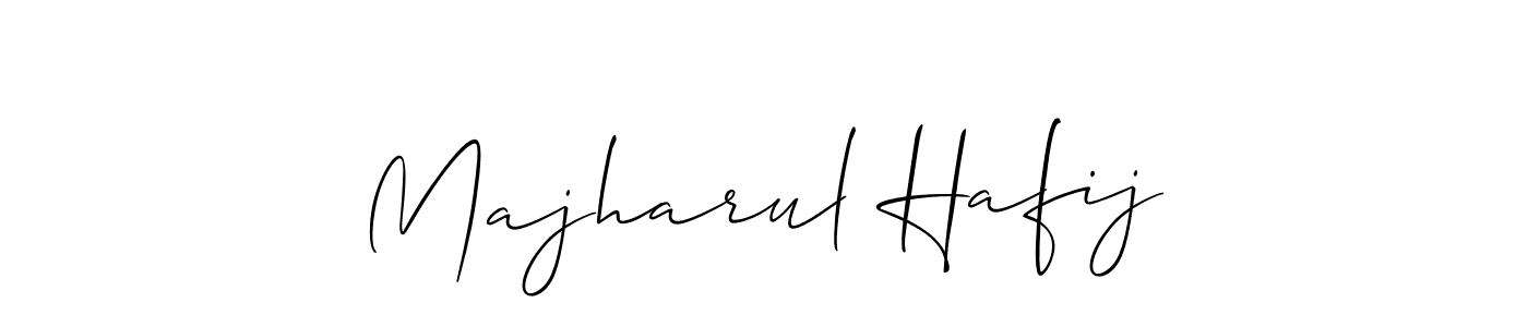 if you are searching for the best signature style for your name Majharul Hafij. so please give up your signature search. here we have designed multiple signature styles  using Allison_Script. Majharul Hafij signature style 2 images and pictures png