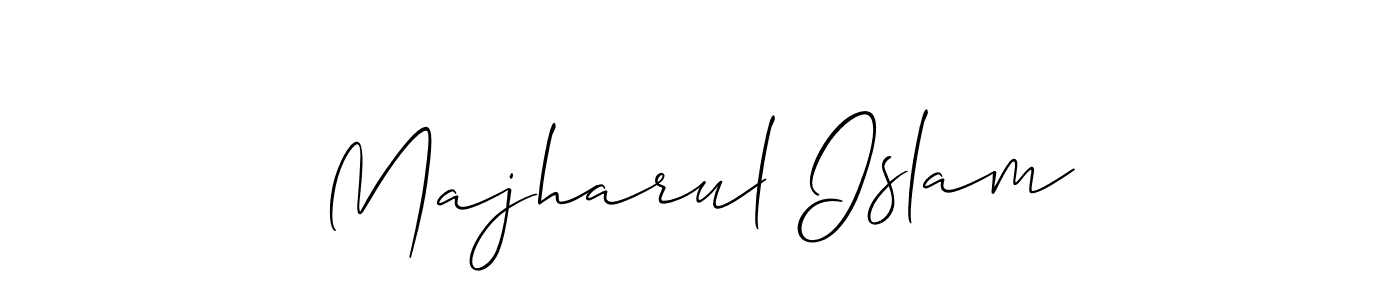 Allison_Script is a professional signature style that is perfect for those who want to add a touch of class to their signature. It is also a great choice for those who want to make their signature more unique. Get Majharul Islam name to fancy signature for free. Majharul Islam signature style 2 images and pictures png