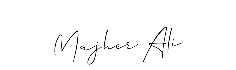 How to make Majher Ali name signature. Use Allison_Script style for creating short signs online. This is the latest handwritten sign. Majher Ali signature style 2 images and pictures png