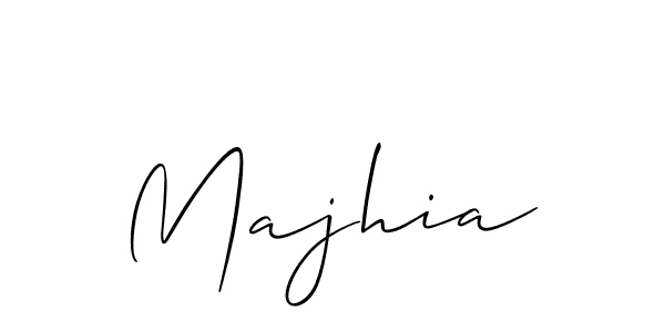 How to make Majhia signature? Allison_Script is a professional autograph style. Create handwritten signature for Majhia name. Majhia signature style 2 images and pictures png