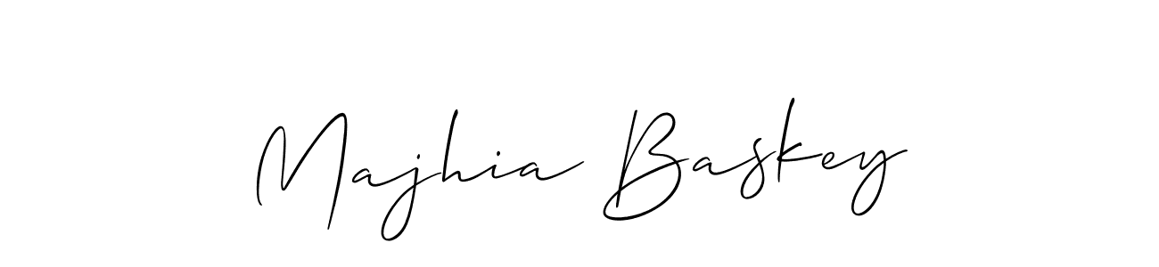 Also You can easily find your signature by using the search form. We will create Majhia Baskey name handwritten signature images for you free of cost using Allison_Script sign style. Majhia Baskey signature style 2 images and pictures png