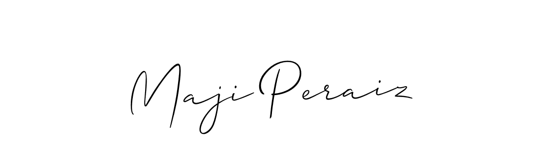 The best way (Allison_Script) to make a short signature is to pick only two or three words in your name. The name Maji Peraiz include a total of six letters. For converting this name. Maji Peraiz signature style 2 images and pictures png