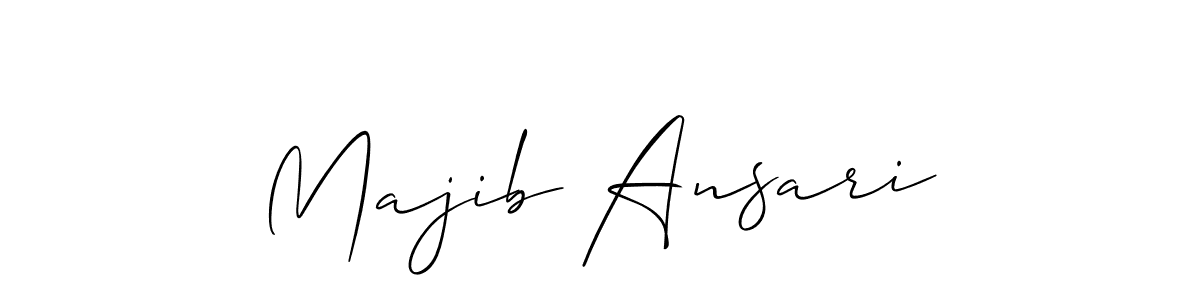 Also we have Majib Ansari name is the best signature style. Create professional handwritten signature collection using Allison_Script autograph style. Majib Ansari signature style 2 images and pictures png