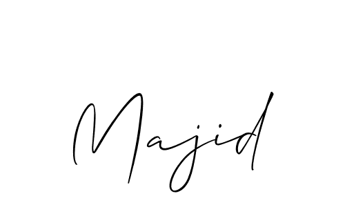 How to make Majid name signature. Use Allison_Script style for creating short signs online. This is the latest handwritten sign. Majid signature style 2 images and pictures png