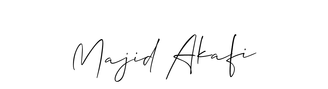 Use a signature maker to create a handwritten signature online. With this signature software, you can design (Allison_Script) your own signature for name Majid Akafi. Majid Akafi signature style 2 images and pictures png