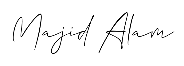 Designed for modern professionals: Majid Alam name signature crafted with Allison_Script script. Ready for digital PDF workflows. Majid Alam signature style 2 images and pictures png