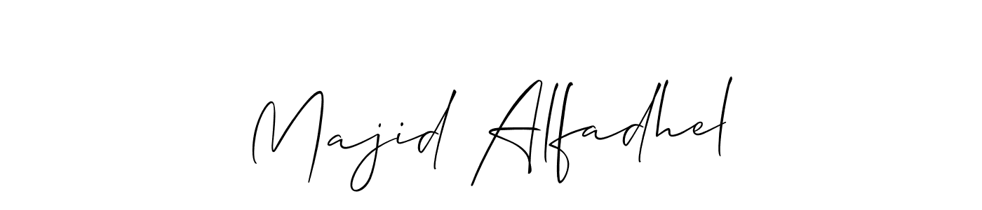 Create a beautiful signature design for name Majid Alfadhel. With this signature (Allison_Script) fonts, you can make a handwritten signature for free. Majid Alfadhel signature style 2 images and pictures png