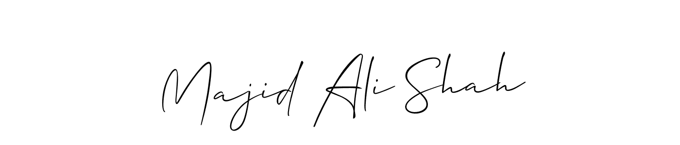 How to Draw Majid Ali Shah signature style? Allison_Script is a latest design signature styles for name Majid Ali Shah. Majid Ali Shah signature style 2 images and pictures png