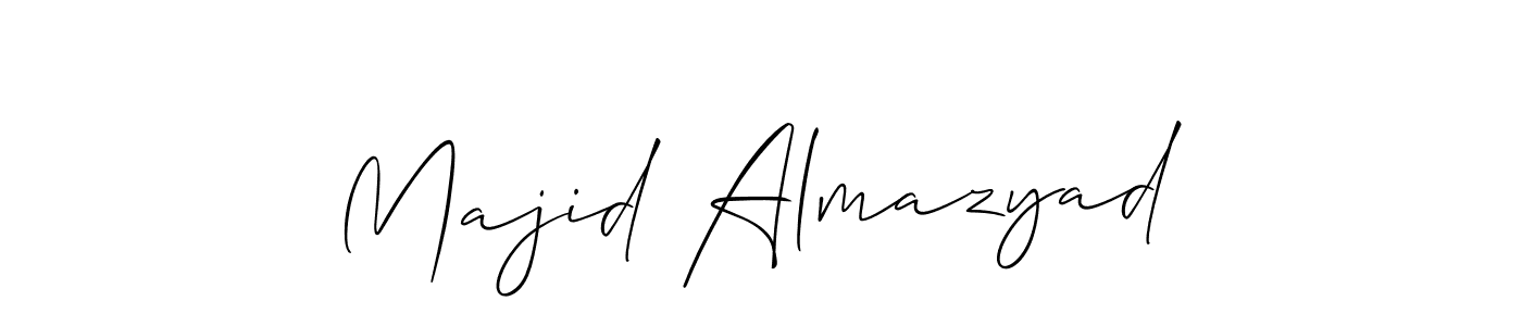 Allison_Script is a professional signature style that is perfect for those who want to add a touch of class to their signature. It is also a great choice for those who want to make their signature more unique. Get Majid Almazyad name to fancy signature for free. Majid Almazyad signature style 2 images and pictures png