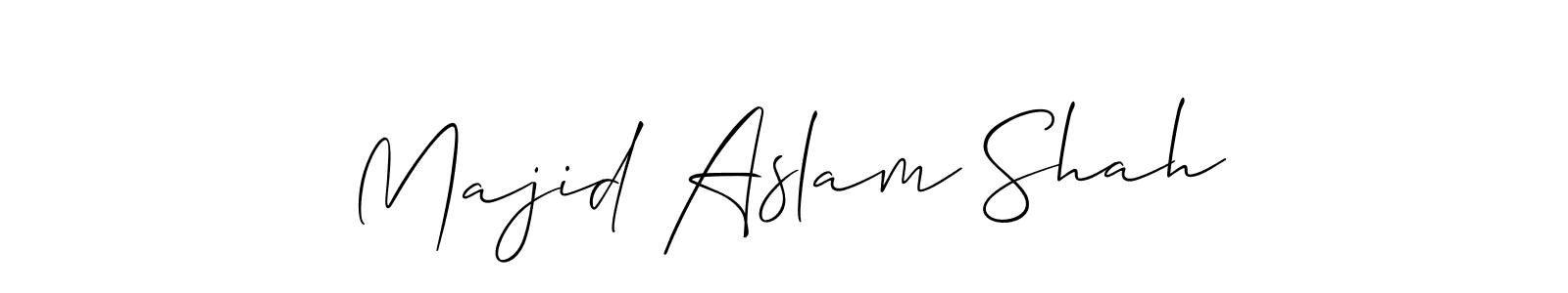 Also we have Majid Aslam Shah name is the best signature style. Create professional handwritten signature collection using Allison_Script autograph style. Majid Aslam Shah signature style 2 images and pictures png