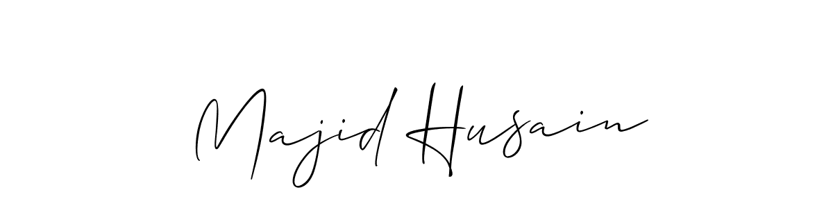 Also we have Majid Husain name is the best signature style. Create professional handwritten signature collection using Allison_Script autograph style. Majid Husain signature style 2 images and pictures png