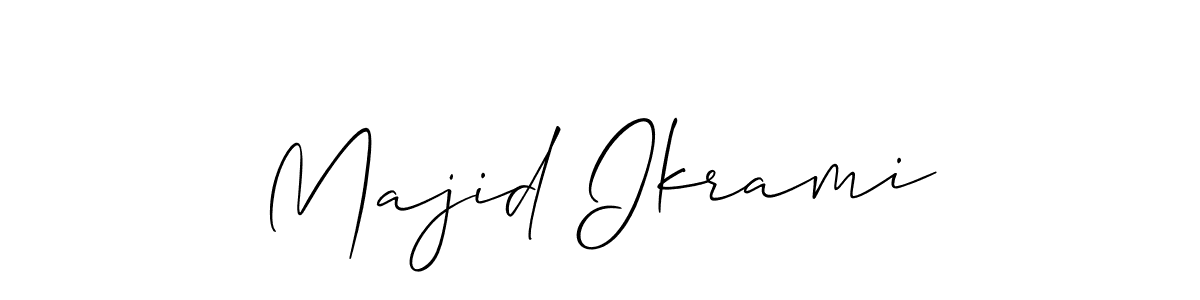 The best way (Allison_Script) to make a short signature is to pick only two or three words in your name. The name Majid Ikrami include a total of six letters. For converting this name. Majid Ikrami signature style 2 images and pictures png