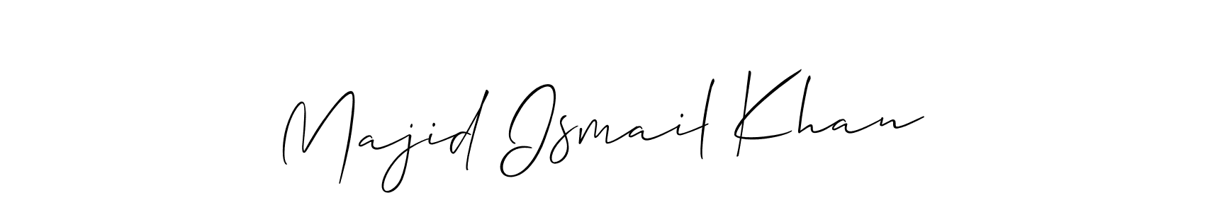if you are searching for the best signature style for your name Majid Ismail Khan. so please give up your signature search. here we have designed multiple signature styles  using Allison_Script. Majid Ismail Khan signature style 2 images and pictures png