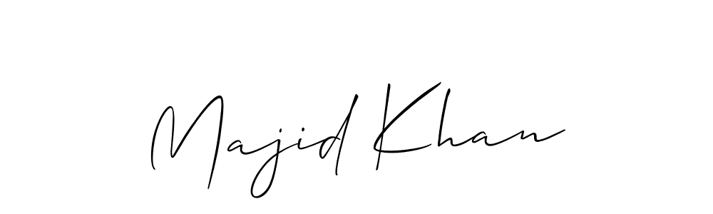 Create a beautiful signature design for name Majid Khan. With this signature (Allison_Script) fonts, you can make a handwritten signature for free. Majid Khan signature style 2 images and pictures png