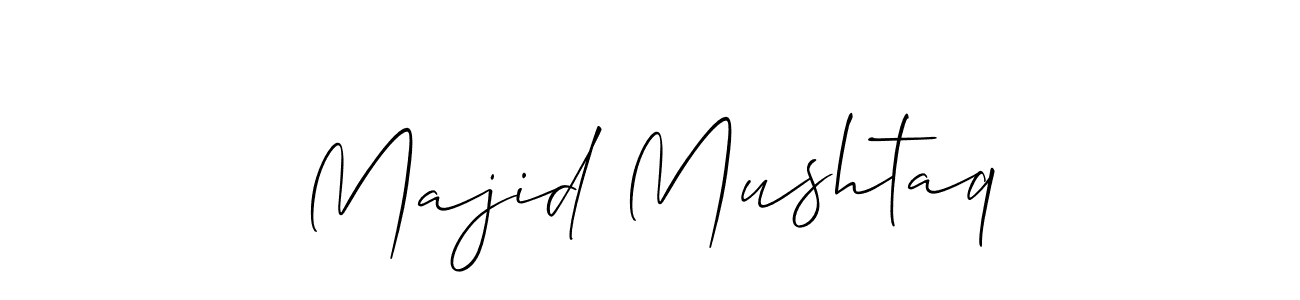 Majid Mushtaq stylish signature style. Best Handwritten Sign (Allison_Script) for my name. Handwritten Signature Collection Ideas for my name Majid Mushtaq. Majid Mushtaq signature style 2 images and pictures png