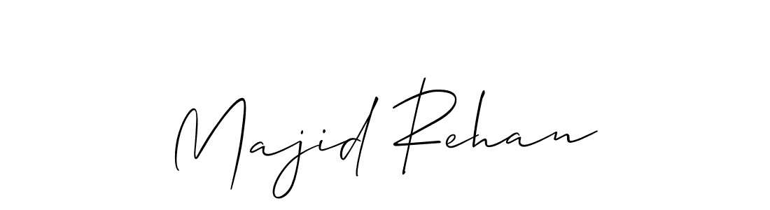 How to Draw Majid Rehan signature style? Allison_Script is a latest design signature styles for name Majid Rehan. Majid Rehan signature style 2 images and pictures png