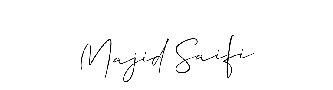 Allison_Script is a professional signature style that is perfect for those who want to add a touch of class to their signature. It is also a great choice for those who want to make their signature more unique. Get Majid Saifi name to fancy signature for free. Majid Saifi signature style 2 images and pictures png