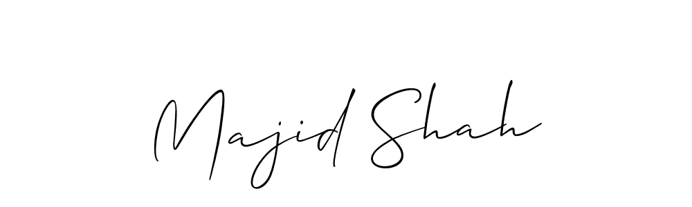 Design your own signature with our free online signature maker. With this signature software, you can create a handwritten (Allison_Script) signature for name Majid Shah. Majid Shah signature style 2 images and pictures png