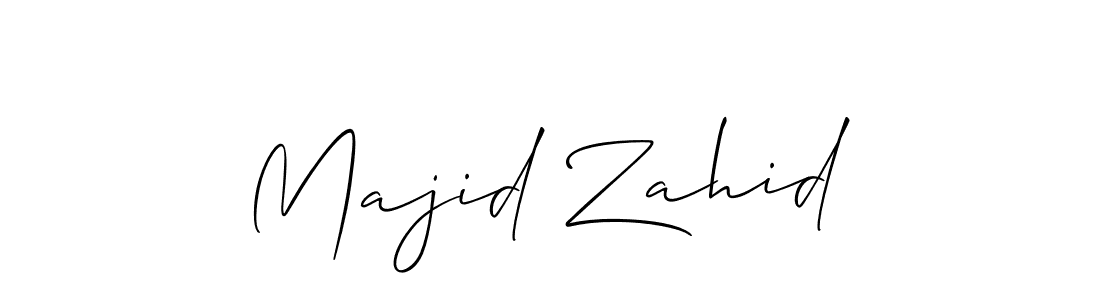 Design your own signature with our free online signature maker. With this signature software, you can create a handwritten (Allison_Script) signature for name Majid Zahid. Majid Zahid signature style 2 images and pictures png