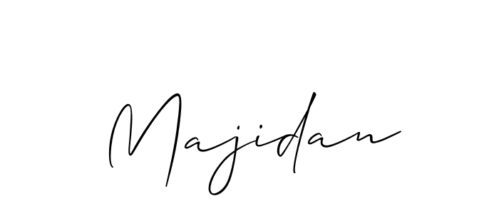 Create a beautiful signature design for name Majidan. With this signature (Allison_Script) fonts, you can make a handwritten signature for free. Majidan signature style 2 images and pictures png