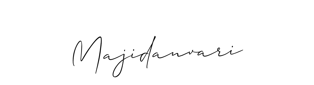 It looks lik you need a new signature style for name Majidanvari. Design unique handwritten (Allison_Script) signature with our free signature maker in just a few clicks. Majidanvari signature style 2 images and pictures png