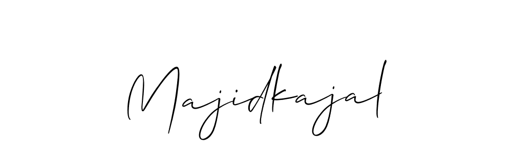 Make a beautiful signature design for name Majidkajal. With this signature (Allison_Script) style, you can create a handwritten signature for free. Majidkajal signature style 2 images and pictures png