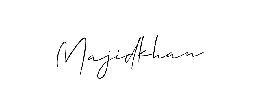 How to make Majidkhan signature? Allison_Script is a professional autograph style. Create handwritten signature for Majidkhan name. Majidkhan signature style 2 images and pictures png