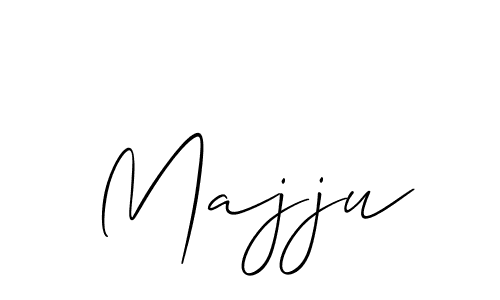 You should practise on your own different ways (Allison_Script) to write your name (Majju) in signature. don't let someone else do it for you. Majju signature style 2 images and pictures png
