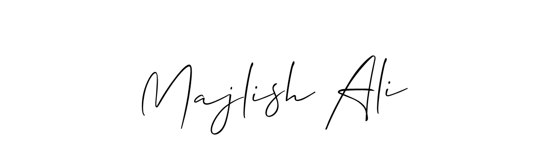 How to make Majlish Ali name signature. Use Allison_Script style for creating short signs online. This is the latest handwritten sign. Majlish Ali signature style 2 images and pictures png
