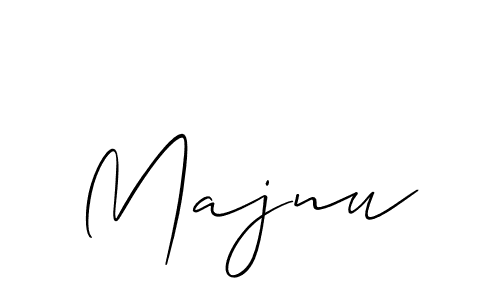 The best way (Allison_Script) to make a short signature is to pick only two or three words in your name. The name Majnu include a total of six letters. For converting this name. Majnu signature style 2 images and pictures png