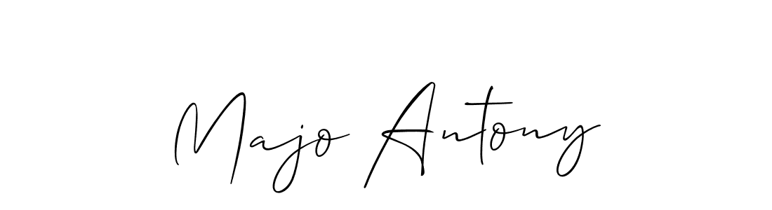 Best and Professional Signature Style for Majo Antony. Allison_Script Best Signature Style Collection. Majo Antony signature style 2 images and pictures png