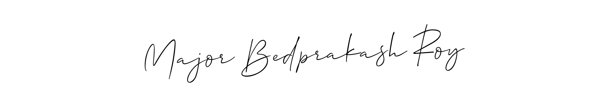 Make a beautiful signature design for name Major Bedprakash Roy. With this signature (Allison_Script) style, you can create a handwritten signature for free. Major Bedprakash Roy signature style 2 images and pictures png