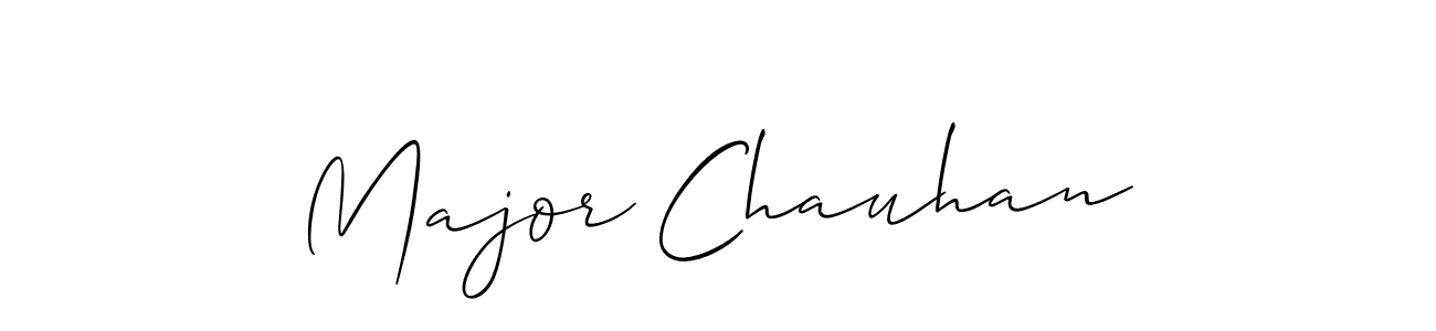 Also we have Major Chauhan name is the best signature style. Create professional handwritten signature collection using Allison_Script autograph style. Major Chauhan signature style 2 images and pictures png