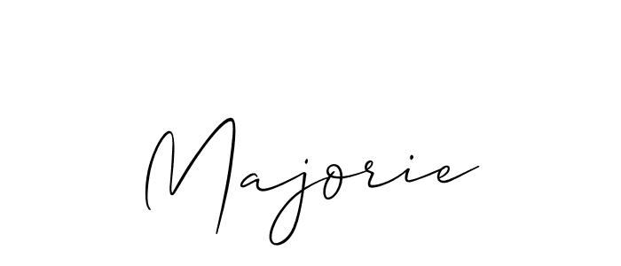 It looks lik you need a new signature style for name Majorie. Design unique handwritten (Allison_Script) signature with our free signature maker in just a few clicks. Majorie signature style 2 images and pictures png