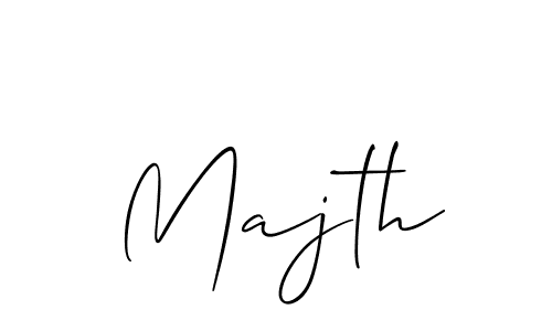 Majth stylish signature style. Best Handwritten Sign (Allison_Script) for my name. Handwritten Signature Collection Ideas for my name Majth. Majth signature style 2 images and pictures png