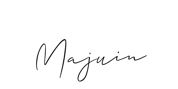 How to Draw Majuin signature style? Allison_Script is a latest design signature styles for name Majuin. Majuin signature style 2 images and pictures png
