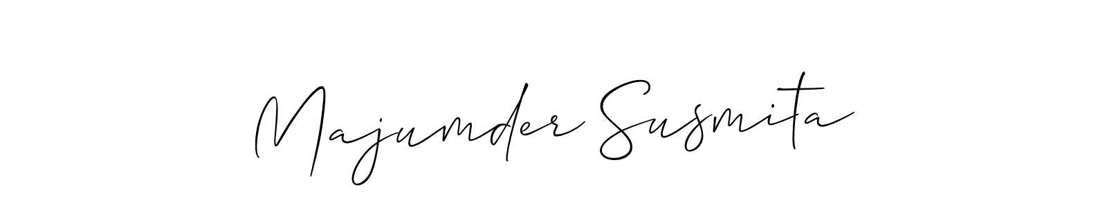 Majumder Susmita stylish signature style. Best Handwritten Sign (Allison_Script) for my name. Handwritten Signature Collection Ideas for my name Majumder Susmita. Majumder Susmita signature style 2 images and pictures png