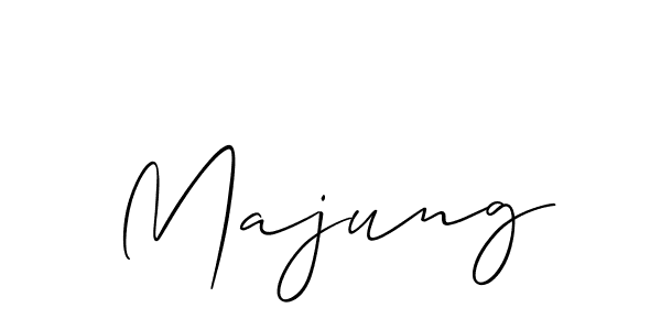 Also we have Majung name is the best signature style. Create professional handwritten signature collection using Allison_Script autograph style. Majung signature style 2 images and pictures png