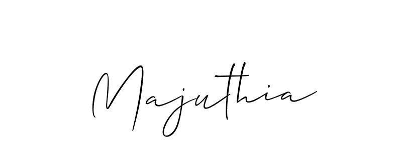 Also You can easily find your signature by using the search form. We will create Majuthia name handwritten signature images for you free of cost using Allison_Script sign style. Majuthia signature style 2 images and pictures png