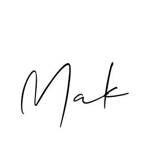 How to make Mak signature? Allison_Script is a professional autograph style. Create handwritten signature for Mak name. Mak signature style 2 images and pictures png