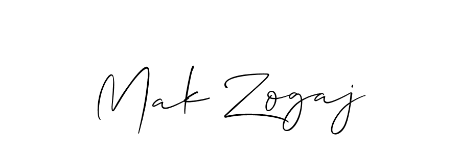 How to make Mak Zogaj signature? Allison_Script is a professional autograph style. Create handwritten signature for Mak Zogaj name. Mak Zogaj signature style 2 images and pictures png