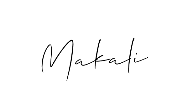 if you are searching for the best signature style for your name Makali. so please give up your signature search. here we have designed multiple signature styles  using Allison_Script. Makali signature style 2 images and pictures png