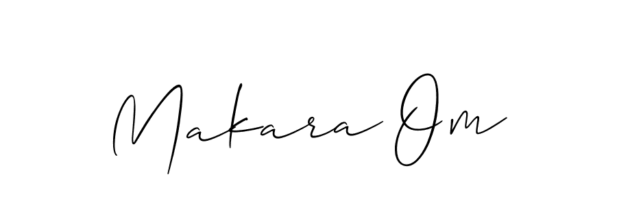 Make a beautiful signature design for name Makara Om. With this signature (Allison_Script) style, you can create a handwritten signature for free. Makara Om signature style 2 images and pictures png