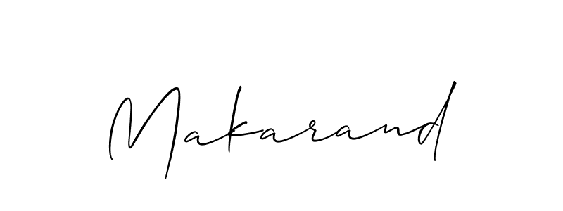 How to Draw Makarand signature style? Allison_Script is a latest design signature styles for name Makarand. Makarand signature style 2 images and pictures png