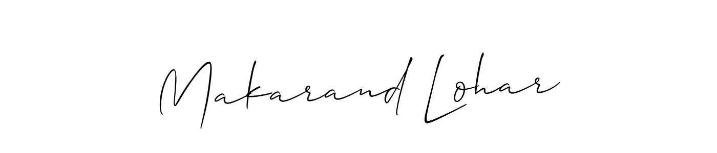 Makarand Lohar stylish signature style. Best Handwritten Sign (Allison_Script) for my name. Handwritten Signature Collection Ideas for my name Makarand Lohar. Makarand Lohar signature style 2 images and pictures png