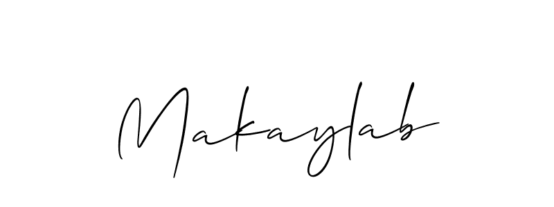 You should practise on your own different ways (Allison_Script) to write your name (Makaylab) in signature. don't let someone else do it for you. Makaylab signature style 2 images and pictures png