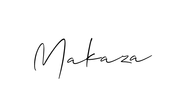 Also we have Makaza name is the best signature style. Create professional handwritten signature collection using Allison_Script autograph style. Makaza signature style 2 images and pictures png