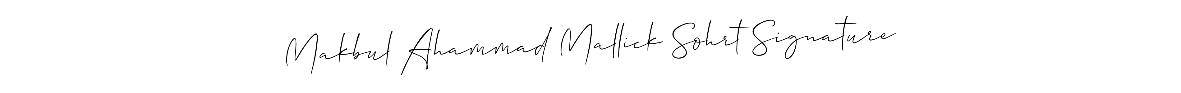 Make a beautiful signature design for name Makbul Ahammad Mallick Sohrt Signature. Use this online signature maker to create a handwritten signature for free. Makbul Ahammad Mallick Sohrt Signature signature style 2 images and pictures png